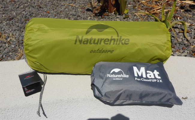Rent a tent, sleeping mat, sleeping bag
