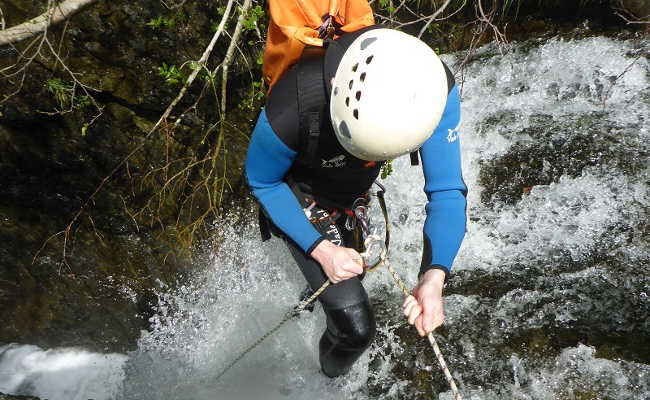 Canyoning abseilen