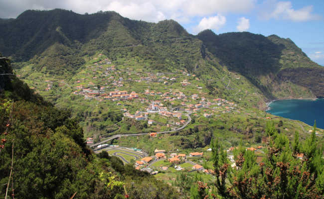 Bergwanderung in Faial